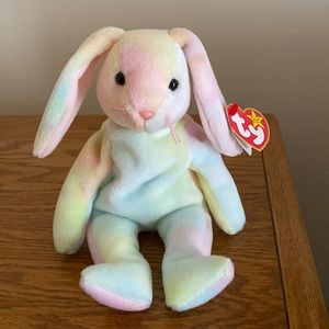 Vintage Ty Beanie Baby bunny. Hippie